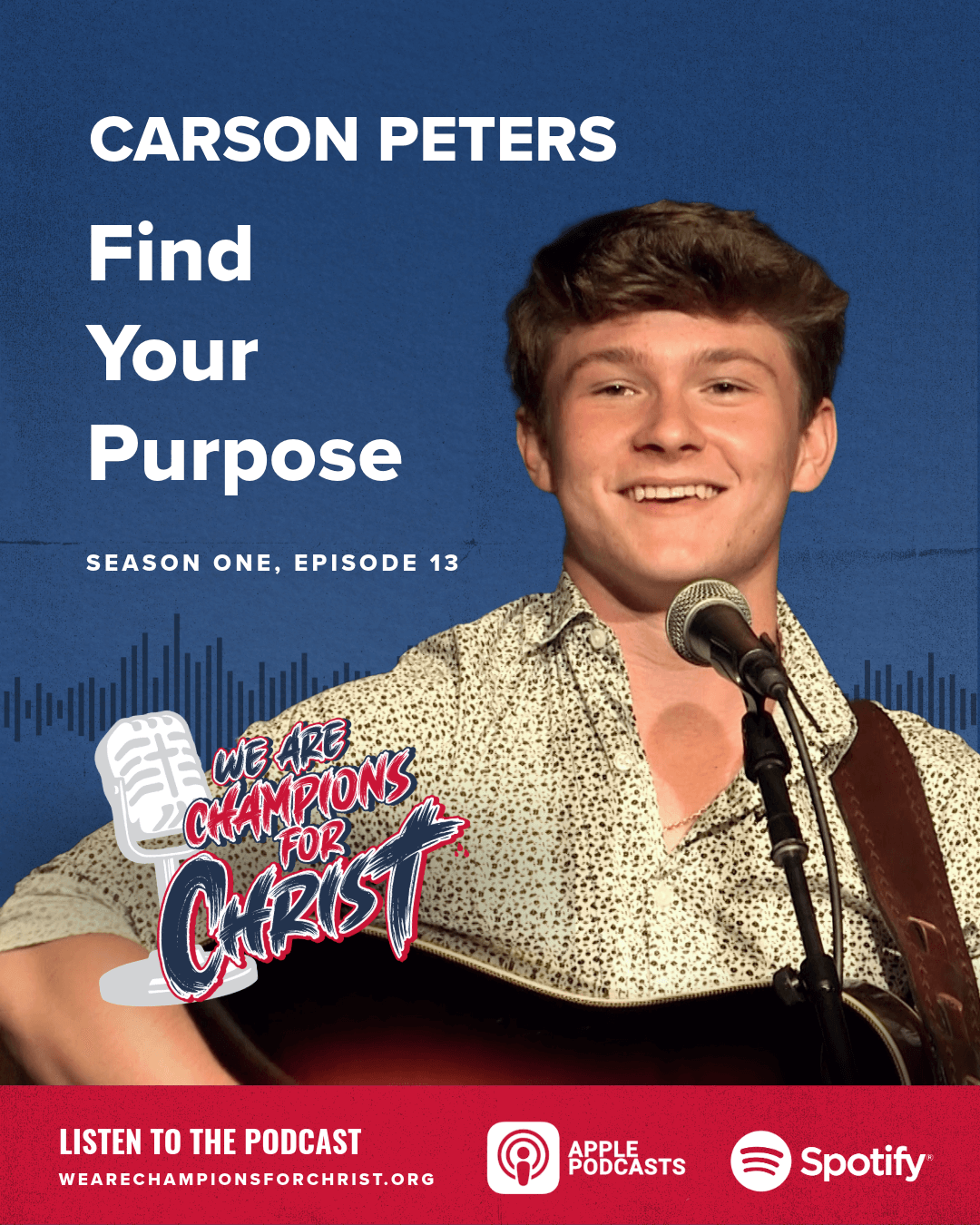 Carson Peters and We Are Champions For Christ